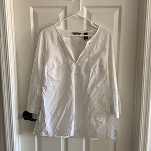 NY AND CO White tunic top